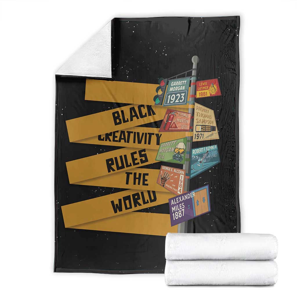 African Creativity Blanket Black Creativity Rules The World DT03