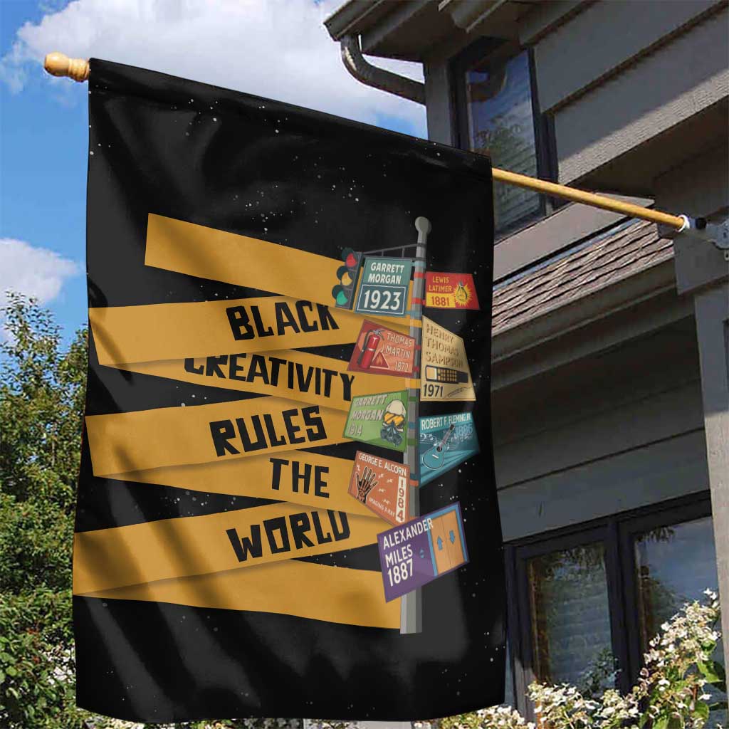 African Creativity Garden Flag Black Creativity Rules The World DT03