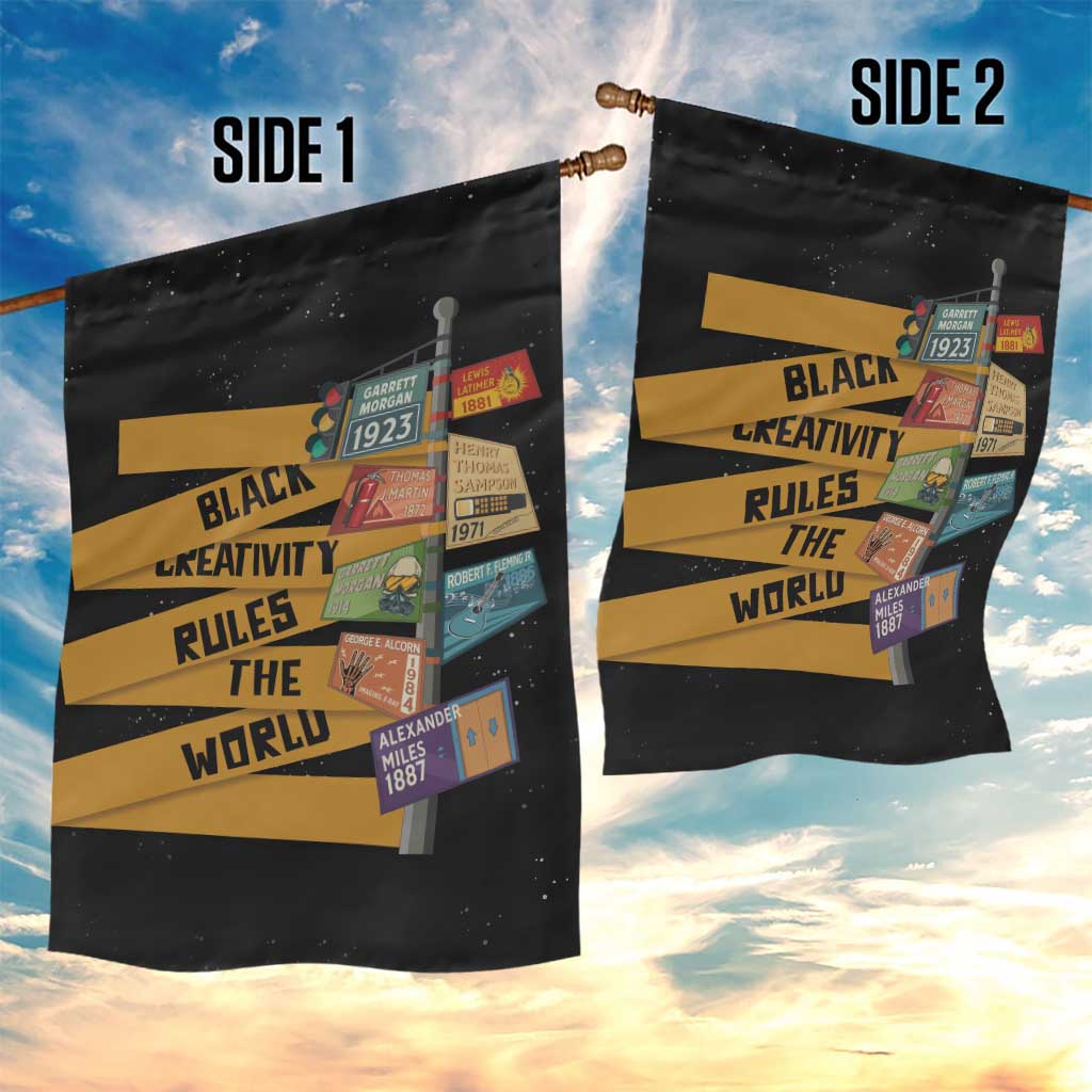 African Creativity Garden Flag Black Creativity Rules The World DT03