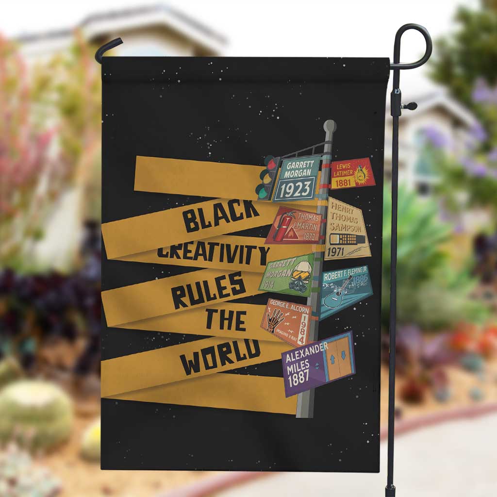 African Creativity Garden Flag Black Creativity Rules The World DT03