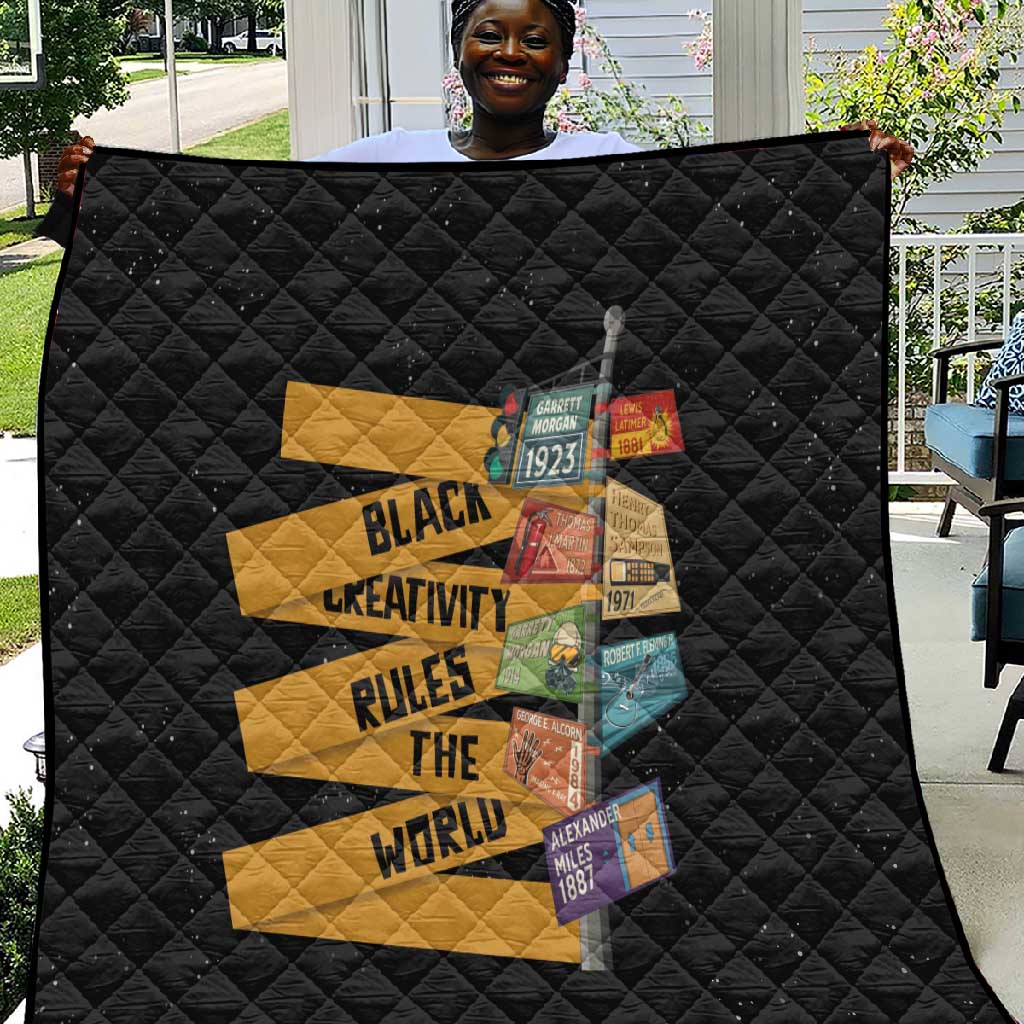 African Creativity Quilt Black Creativity Rules The World DT03
