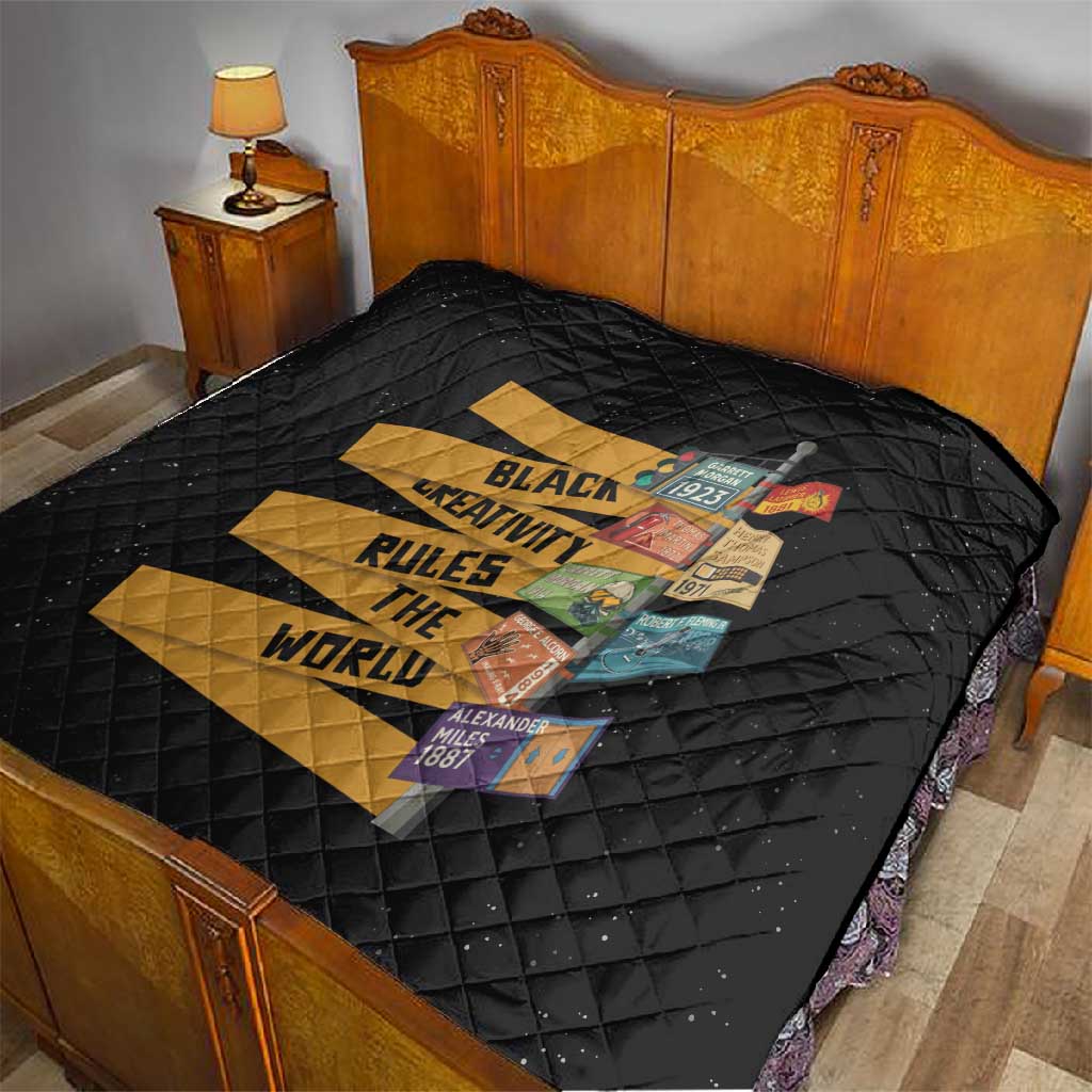 African Creativity Quilt Black Creativity Rules The World DT03