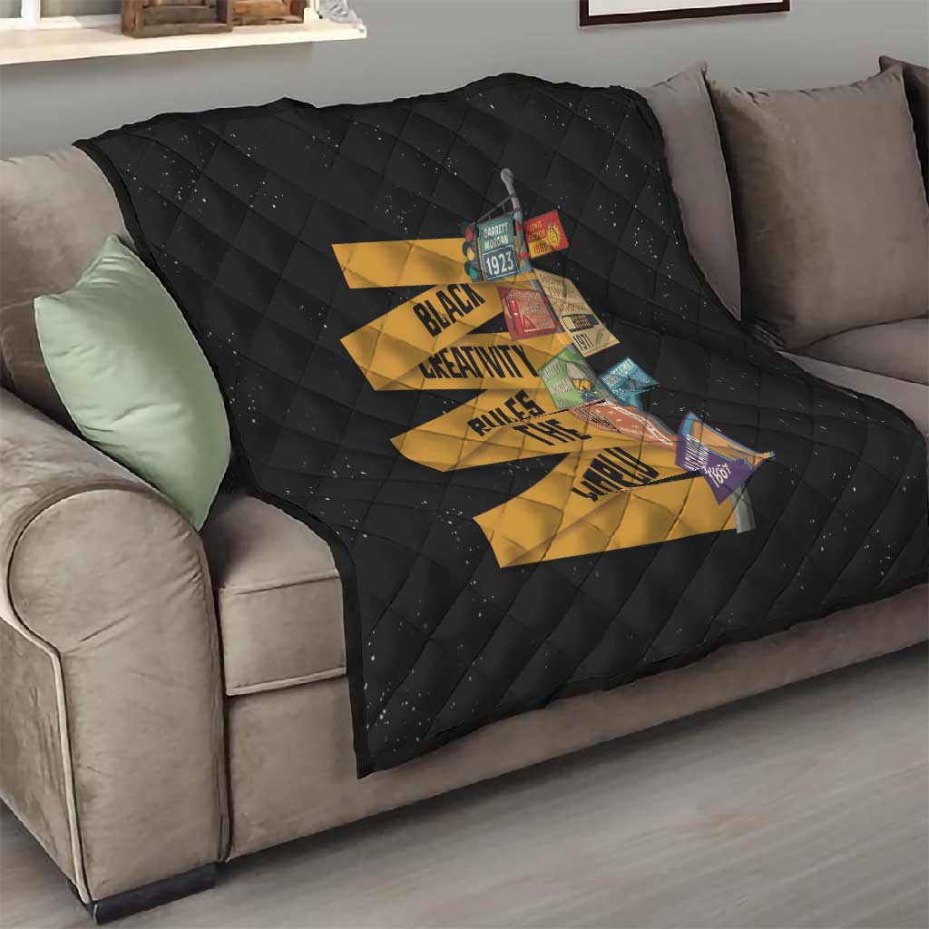 African Creativity Quilt Black Creativity Rules The World DT03