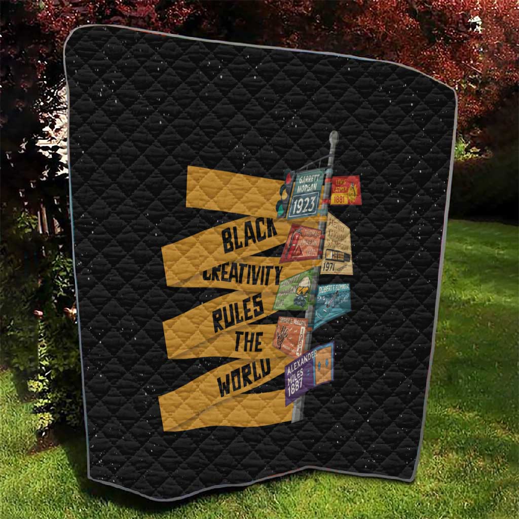 African Creativity Quilt Black Creativity Rules The World DT03