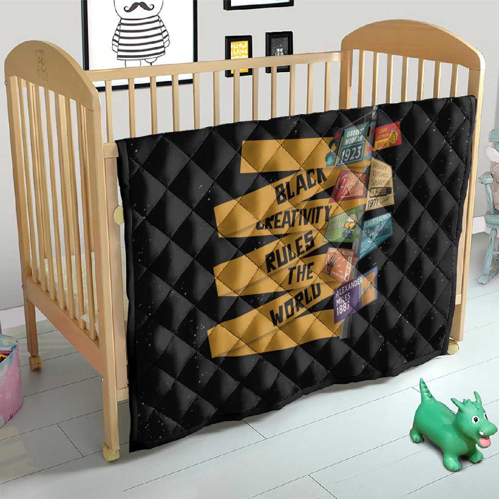African Creativity Quilt Black Creativity Rules The World DT03