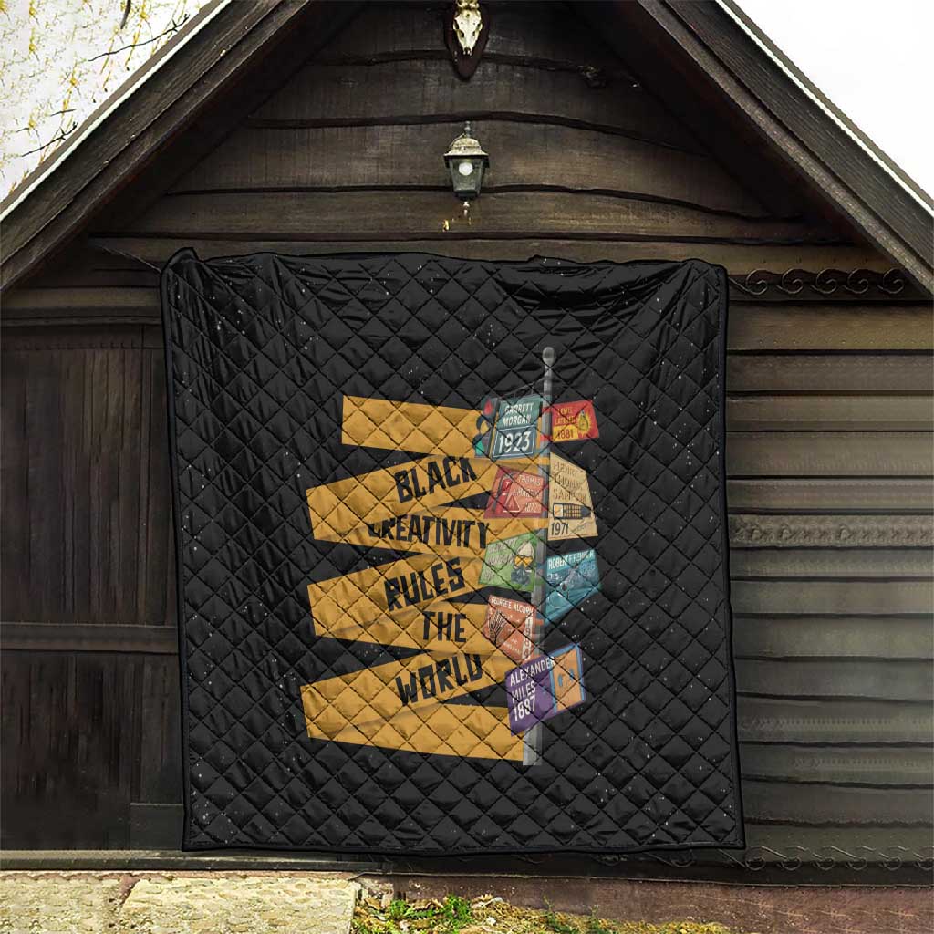 African Creativity Quilt Black Creativity Rules The World DT03