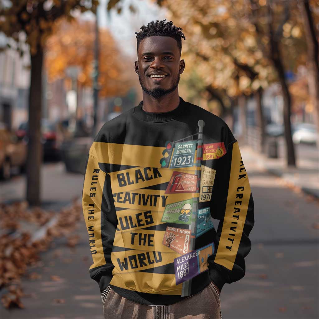 African Creativity Sweatshirt Black Creativity Rules The World DT03