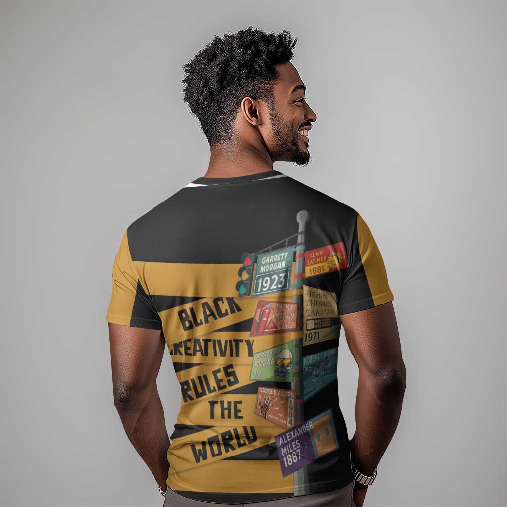 African Creativity T shirt Black Creativity Rules The World DT03