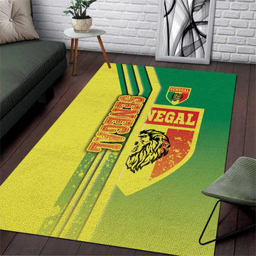 Senegal Soccer Area Rug Lions of Teranga Football - Road To Champion DT03