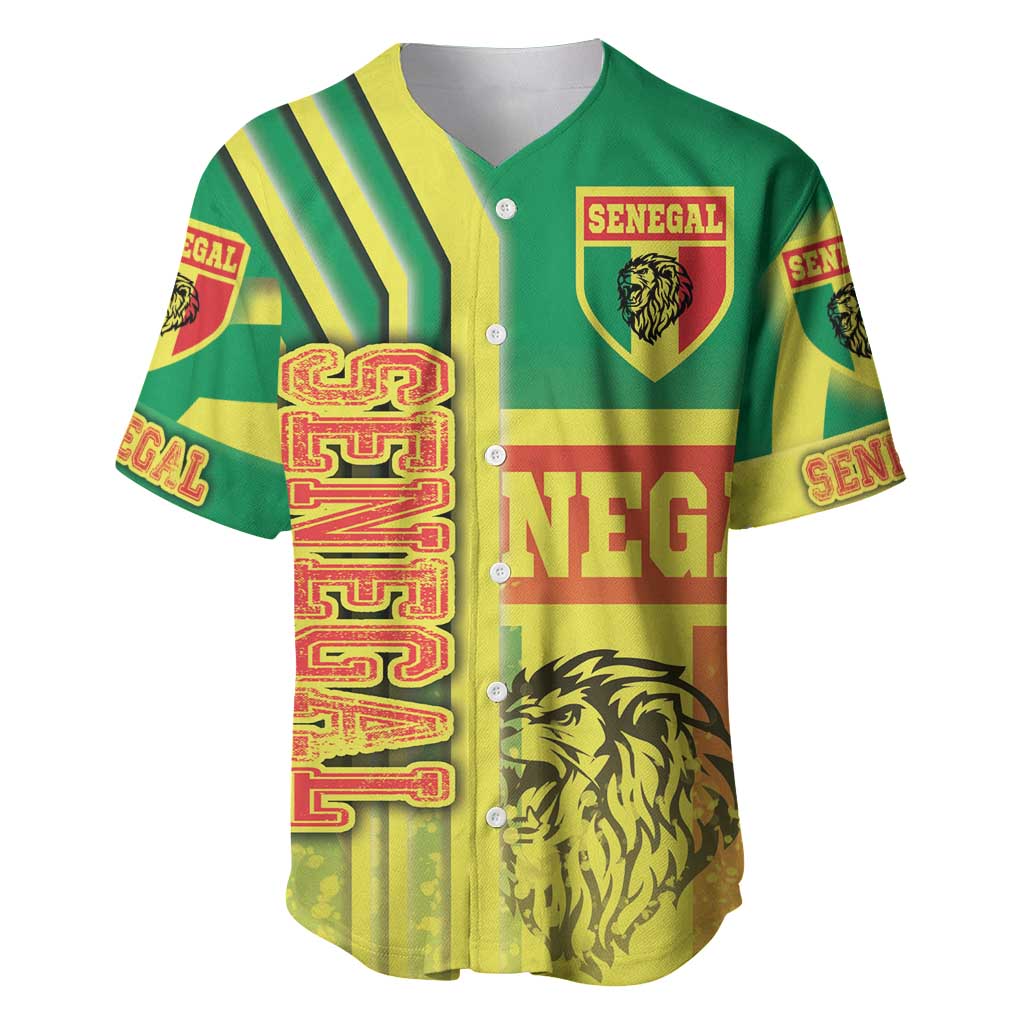 Senegal Soccer Baseball Jersey Lions of Teranga Football - Road To Champion DT03