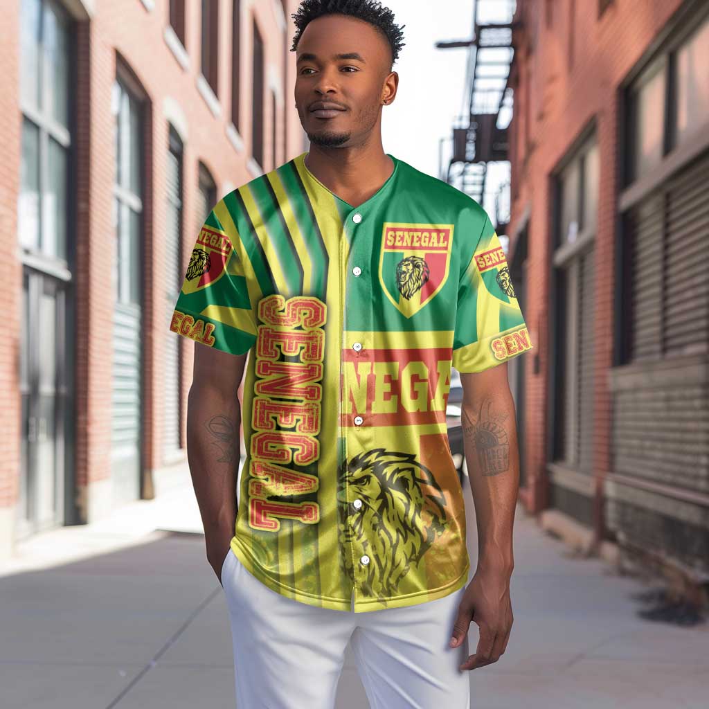 Senegal Soccer Baseball Jersey Lions of Teranga Football - Road To Champion DT03