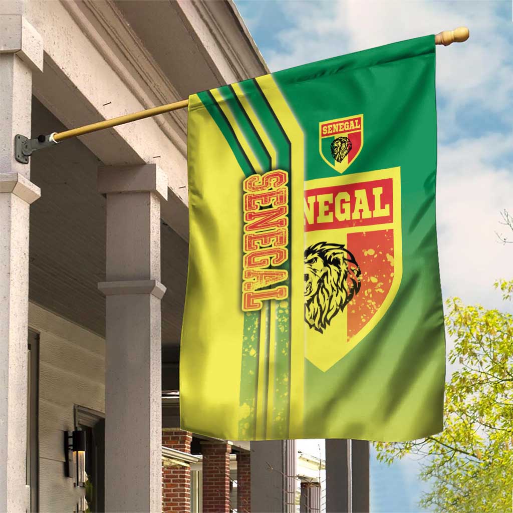 Senegal Soccer Garden Flag Lions of Teranga Football - Road To Champion DT03