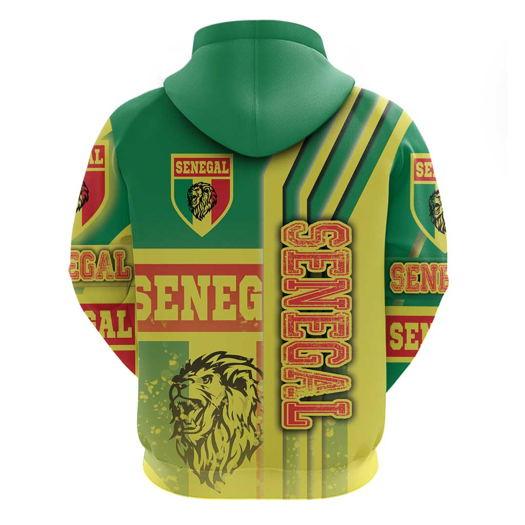 Senegal Football Hoodie Lions of Teranga Soccer - Road To Champion DT03