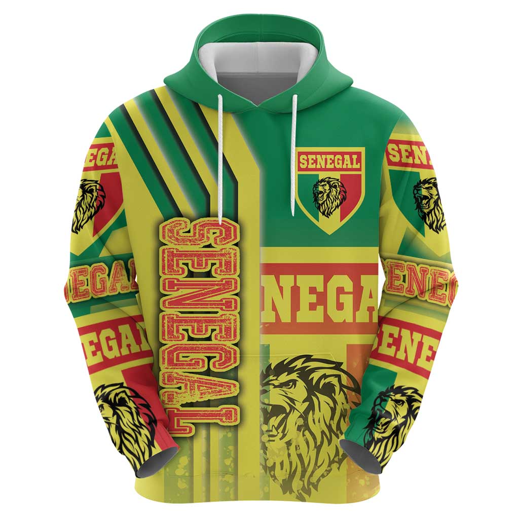 Senegal Football Hoodie Lions of Teranga Soccer - Road To Champion DT03
