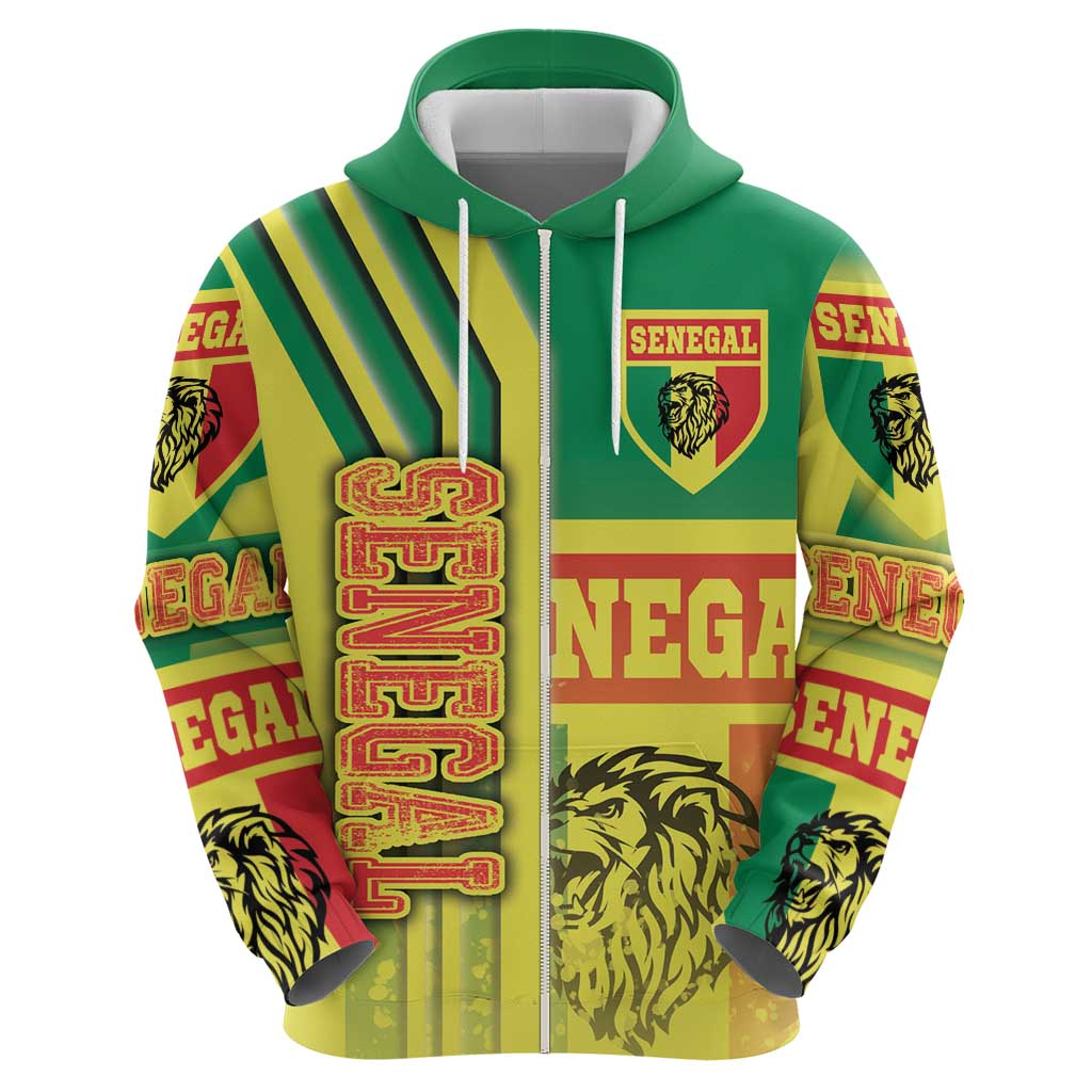 Senegal Football Hoodie Lions of Teranga Soccer - Road To Champion DT03