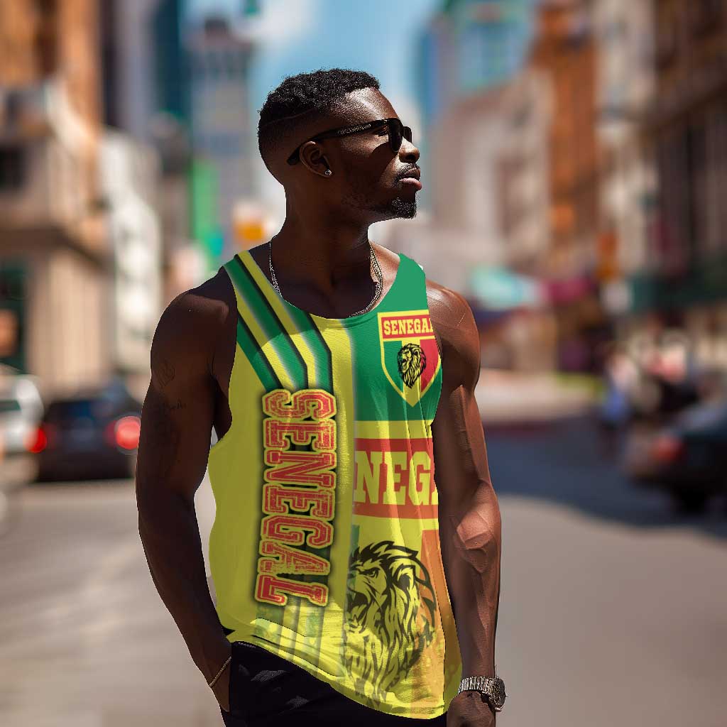 Senegal Soccer Men Tank Top Lions of Teranga Football - Road To Champion DT03
