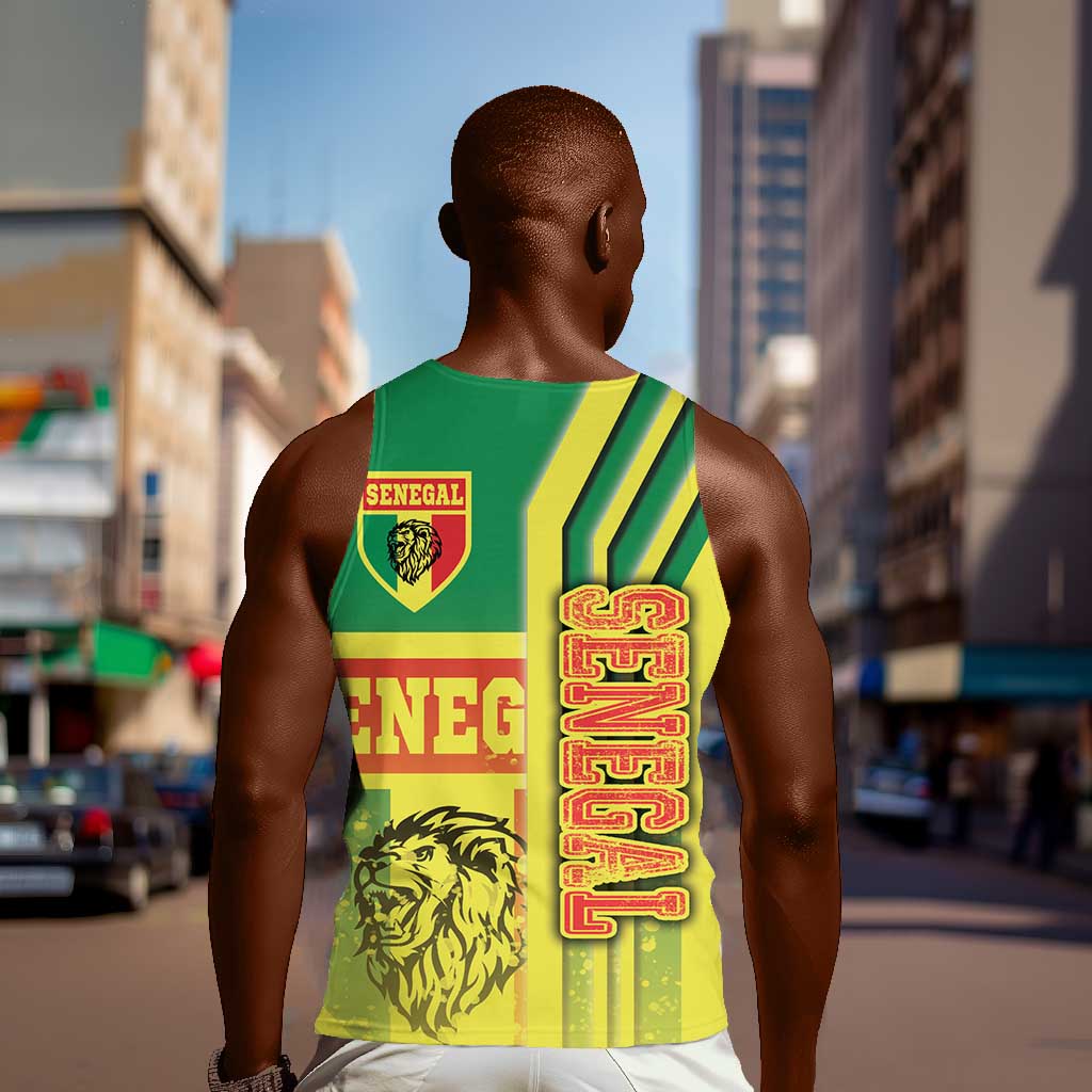 Senegal Soccer Men Tank Top Lions of Teranga Football - Road To Champion DT03