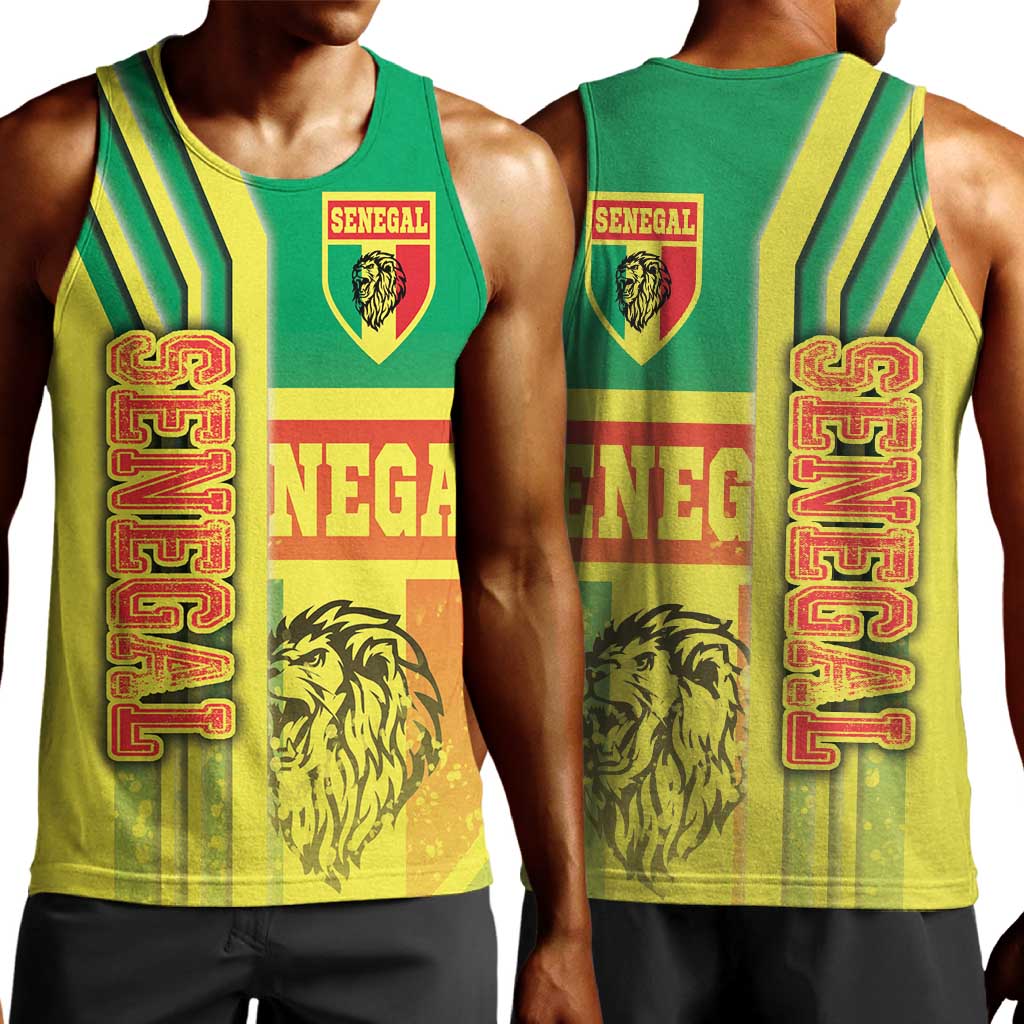 Senegal Soccer Men Tank Top Lions of Teranga Football - Road To Champion DT03