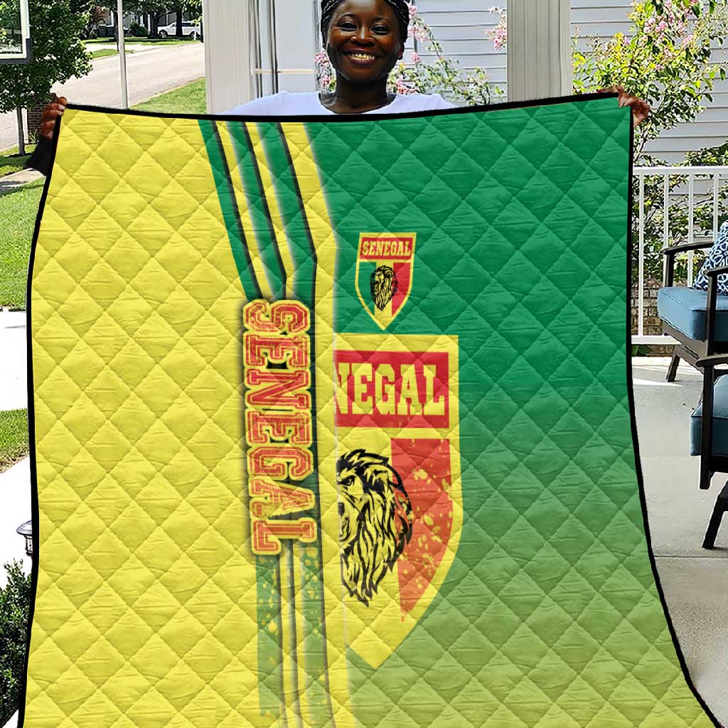 Senegal Soccer Quilt Lions of Teranga Football - Road To Champion DT03