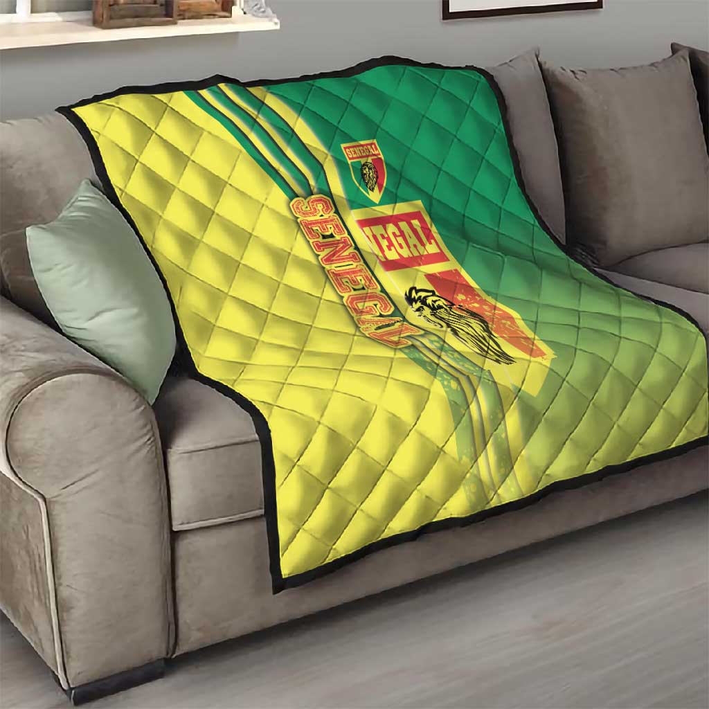 Senegal Soccer Quilt Lions of Teranga Football - Road To Champion DT03