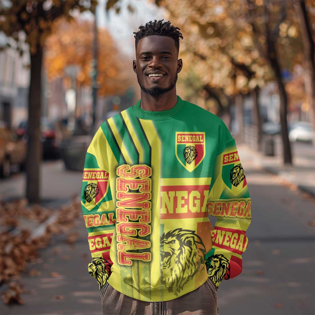 Senegal Soccer Sweatshirt Lions of Teranga Football - Road To Champion DT03