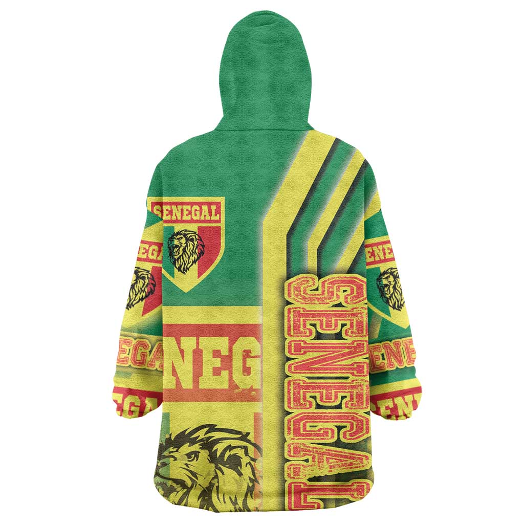 Senegal Soccer Wearable Blanket Hoodie Lions of Teranga Football - Road To Champion DT03
