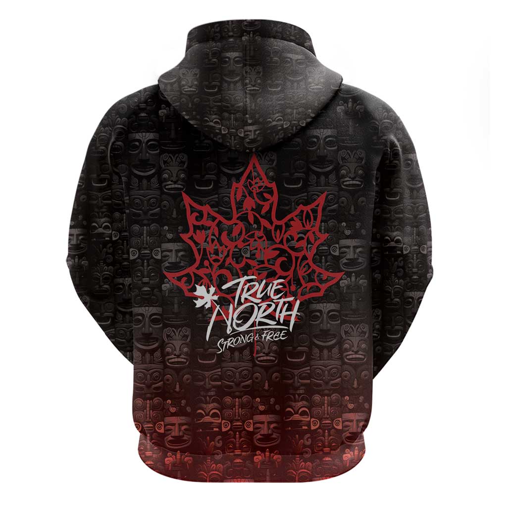 100% Canadian From Eh To Zed Hoodie True North Strong and Free DT03