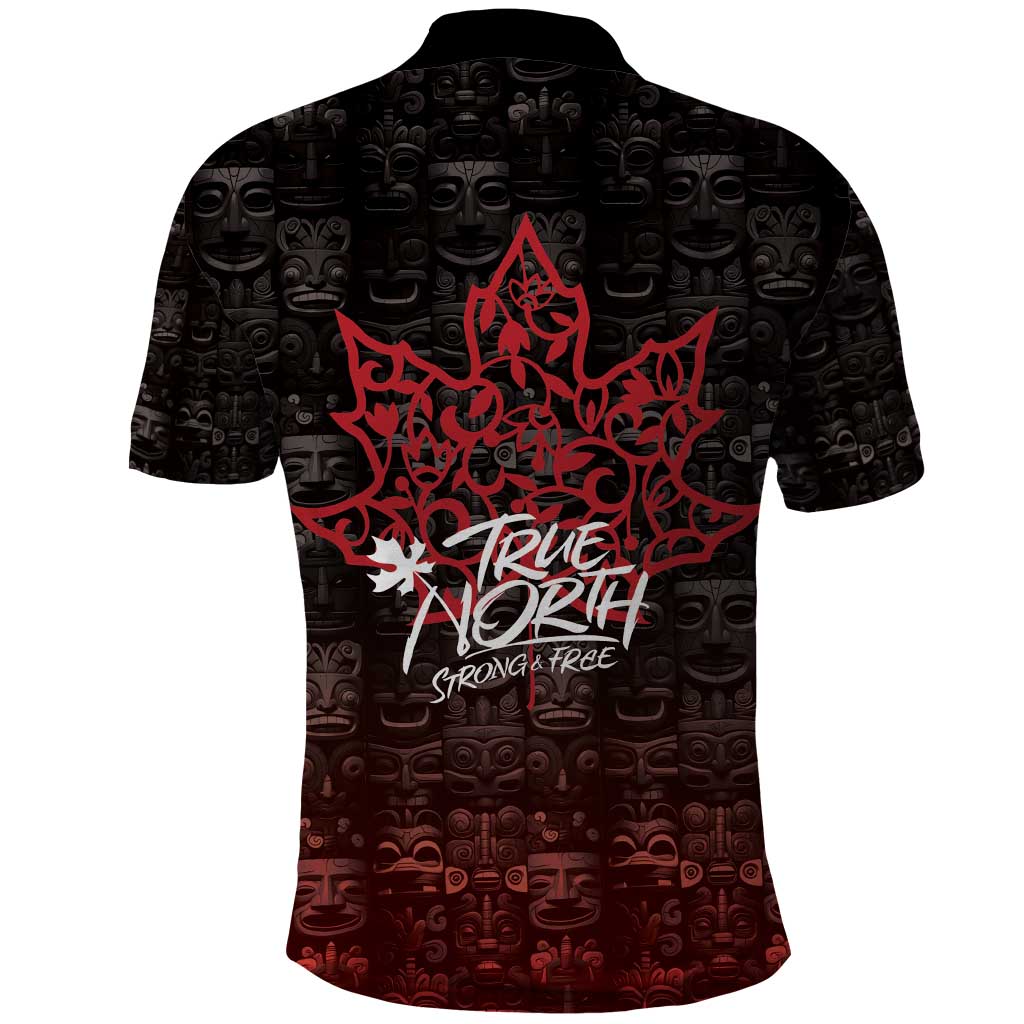 100% Canadian From Eh To Zed Polo Shirt True North Strong and Free DT03