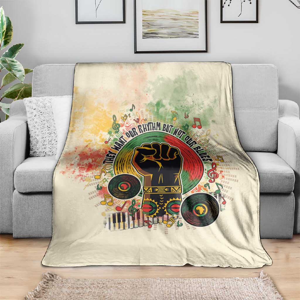 They Want Our Rhythm Not Our Blues Blanket Afro Pride Music DT03