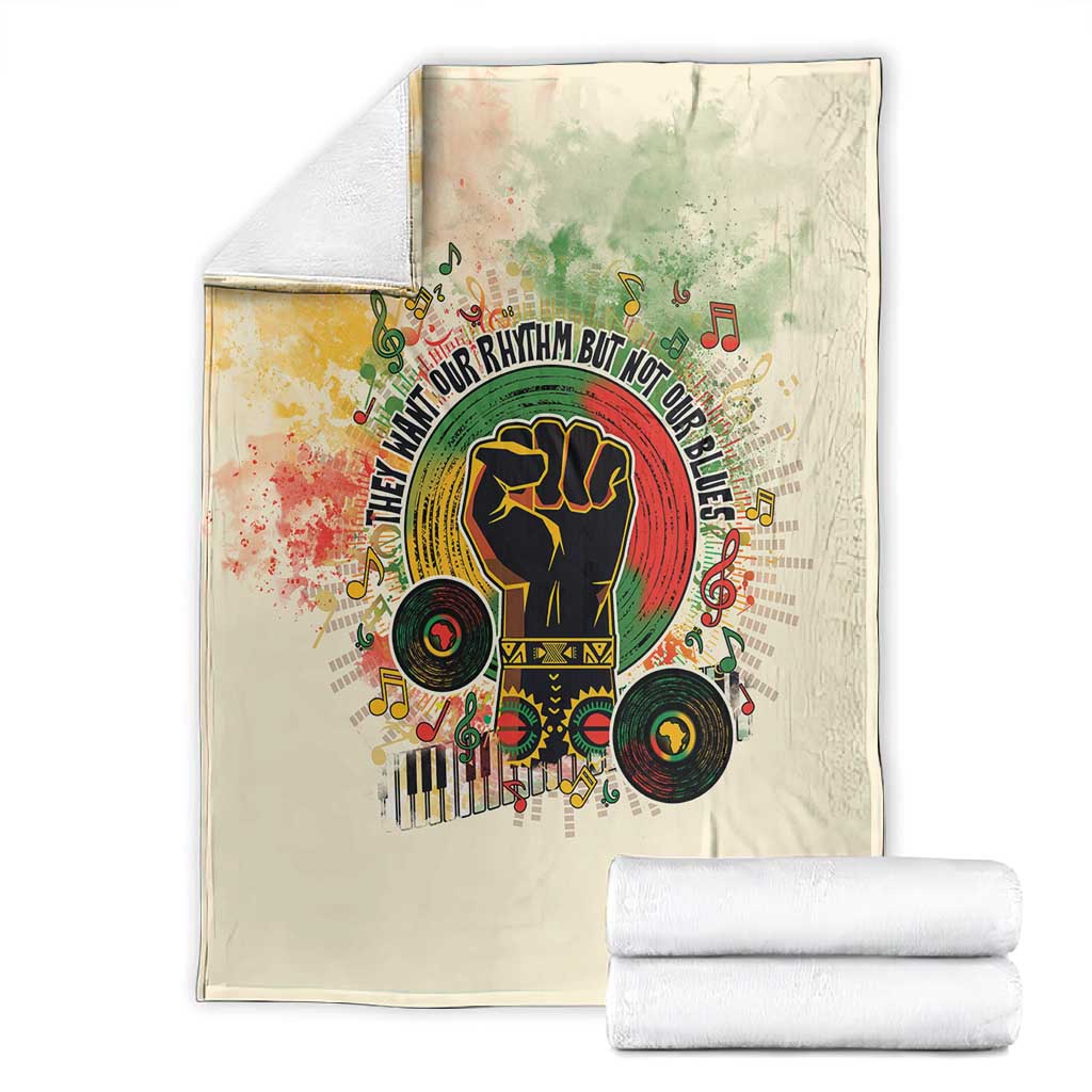 They Want Our Rhythm Not Our Blues Blanket Afro Pride Music DT03