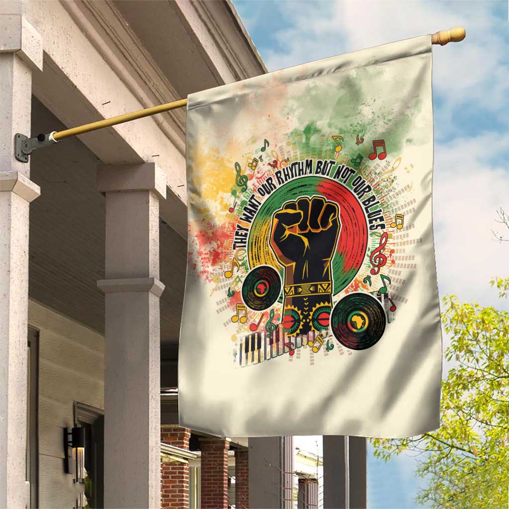 They Want Our Rhythm Not Our Blues Garden Flag Afro Pride Music DT03