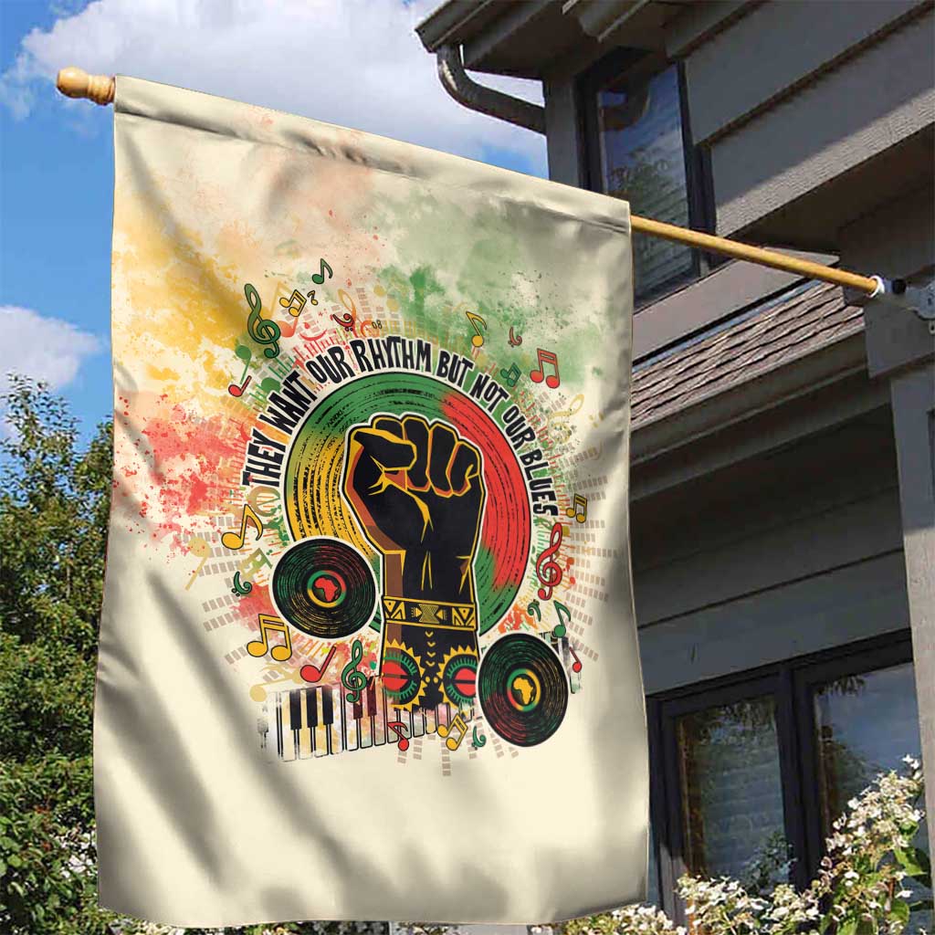 They Want Our Rhythm Not Our Blues Garden Flag Afro Pride Music DT03