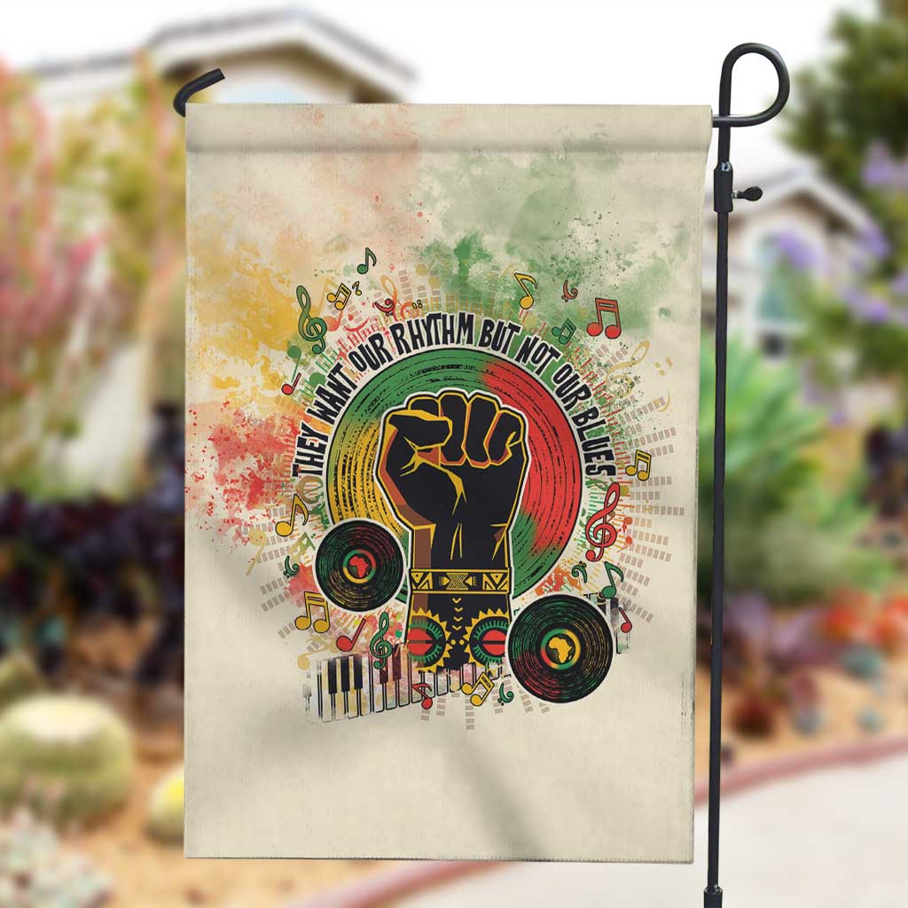 They Want Our Rhythm Not Our Blues Garden Flag Afro Pride Music DT03