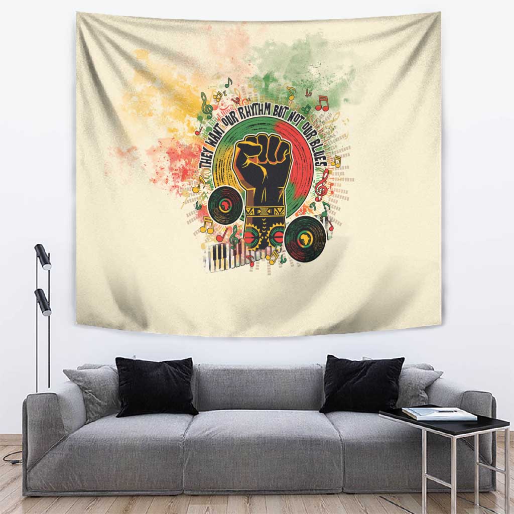 They Want Our Rhythm Not Our Blues Tapestry Afro Pride Music DT03
