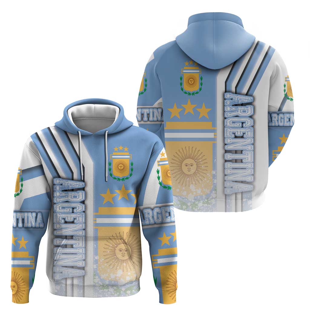 Argentina Football Hoodie La Albiceleste Soccer - Road To Champion DT03