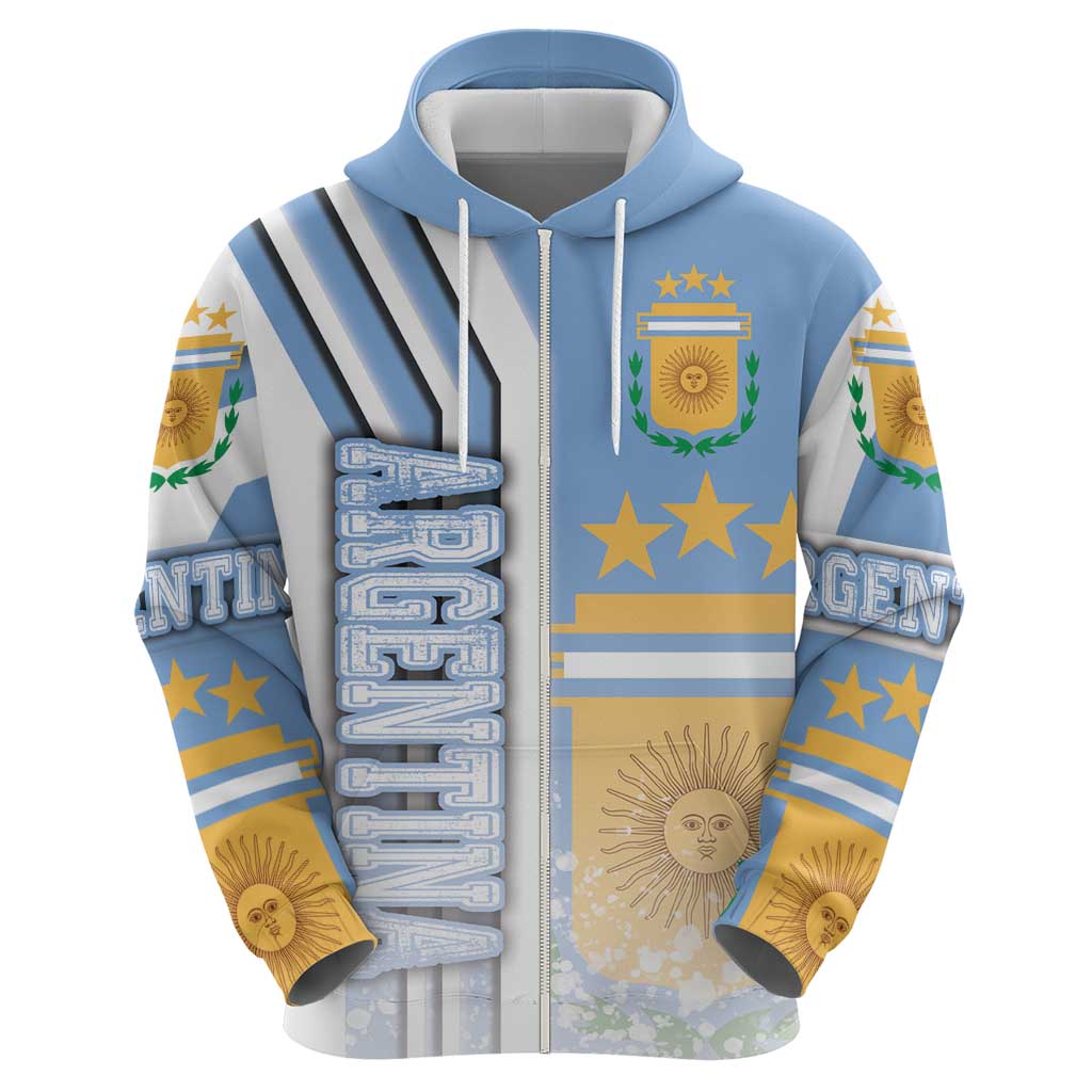 Argentina Football Hoodie La Albiceleste Soccer - Road To Champion DT03