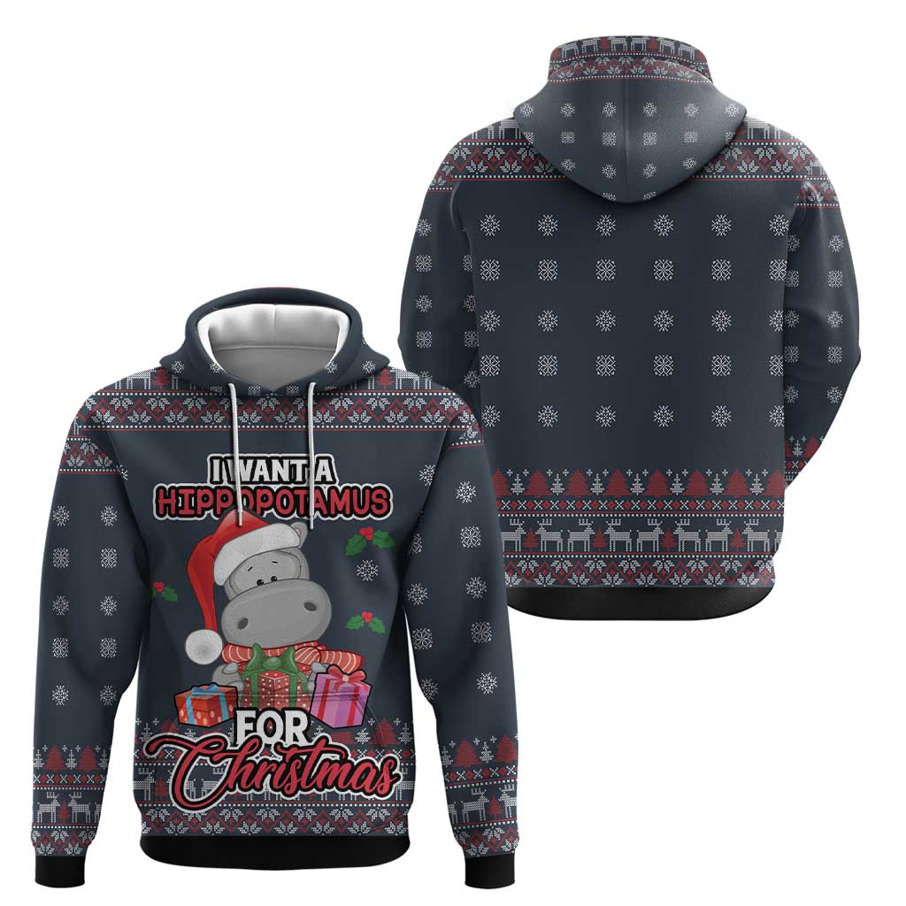 I Want A Hippopotamus Christmas Hoodie DT03