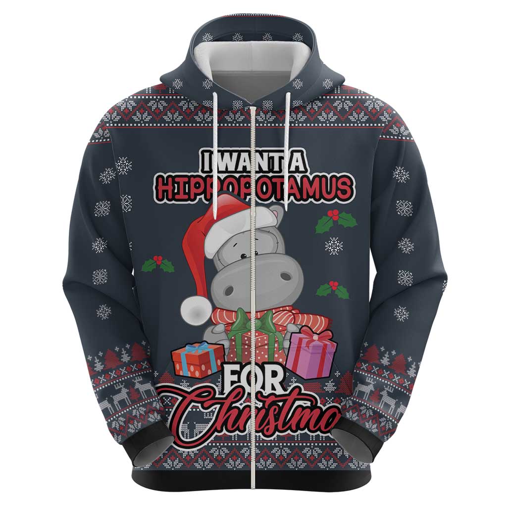 I Want A Hippopotamus Christmas Hoodie DT03
