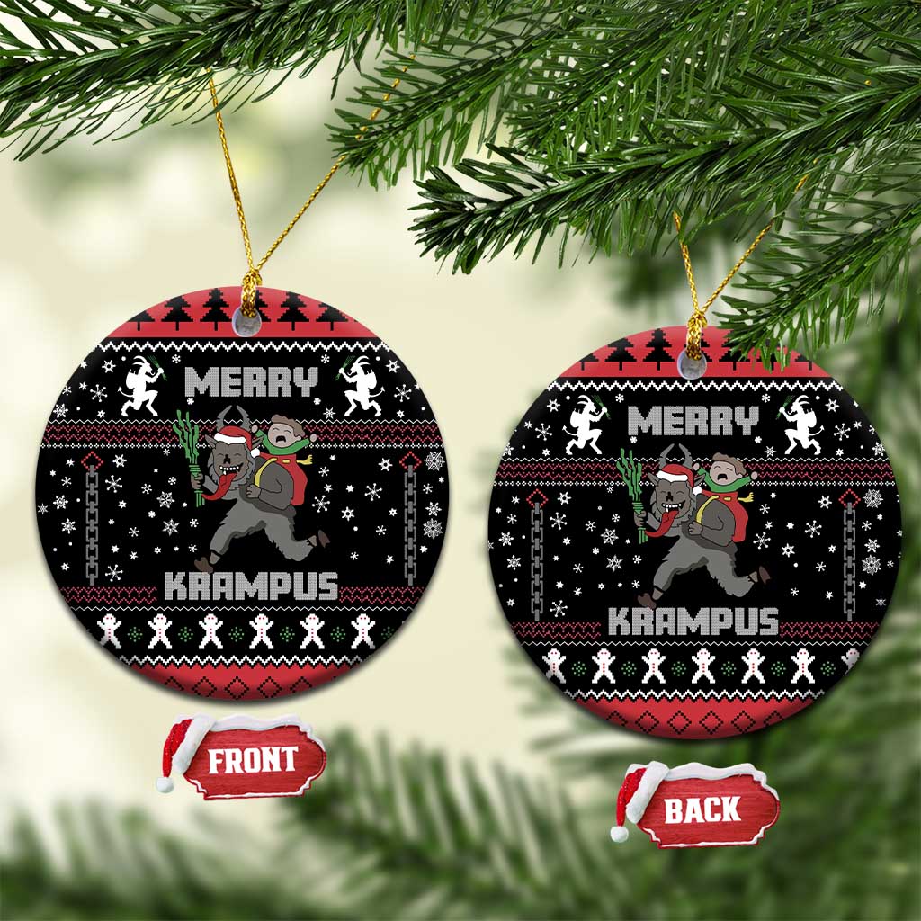 Merry Krampus Ceramic Ornament Christmas Gifts DT03