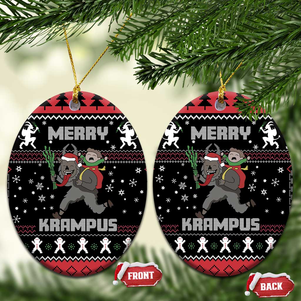 Merry Krampus Ceramic Ornament Christmas Gifts DT03