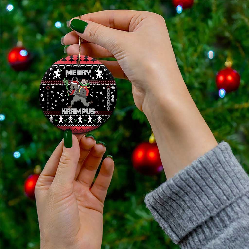 Merry Krampus Ceramic Ornament Christmas Gifts DT03