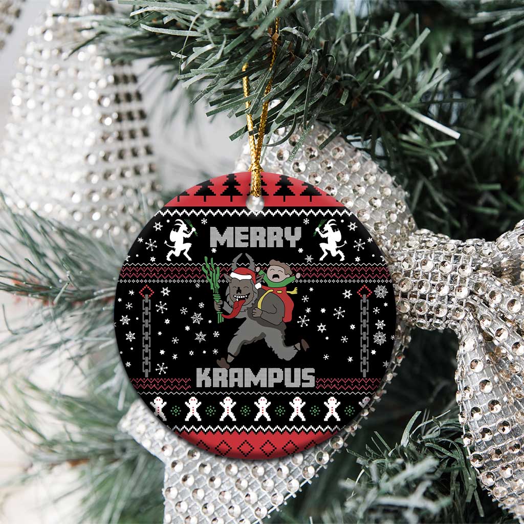 Merry Krampus Ceramic Ornament Christmas Gifts DT03