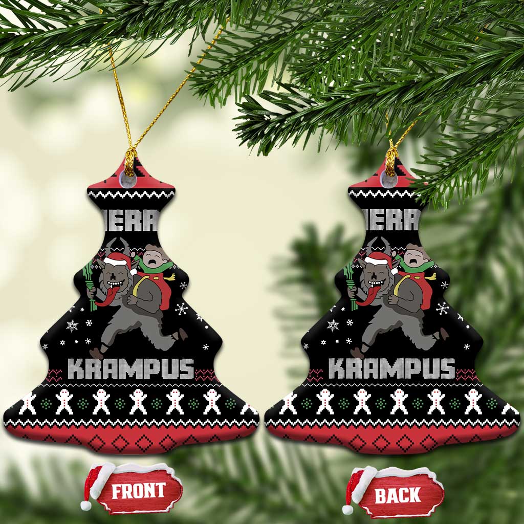 Merry Krampus Ceramic Ornament Christmas Gifts DT03