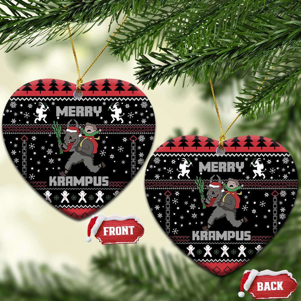 Merry Krampus Ceramic Ornament Christmas Gifts DT03