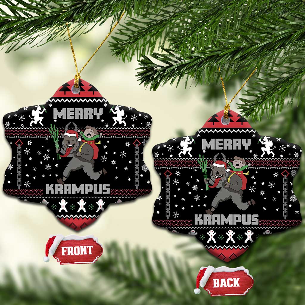 Merry Krampus Ceramic Ornament Christmas Gifts DT03