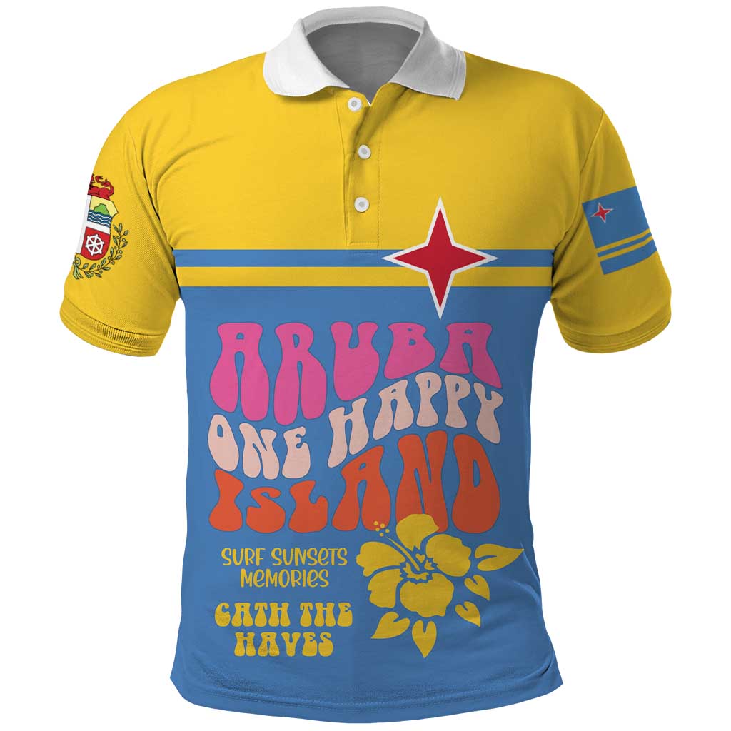 Aruba Polo Shirt One Happy Island 2025 DT03