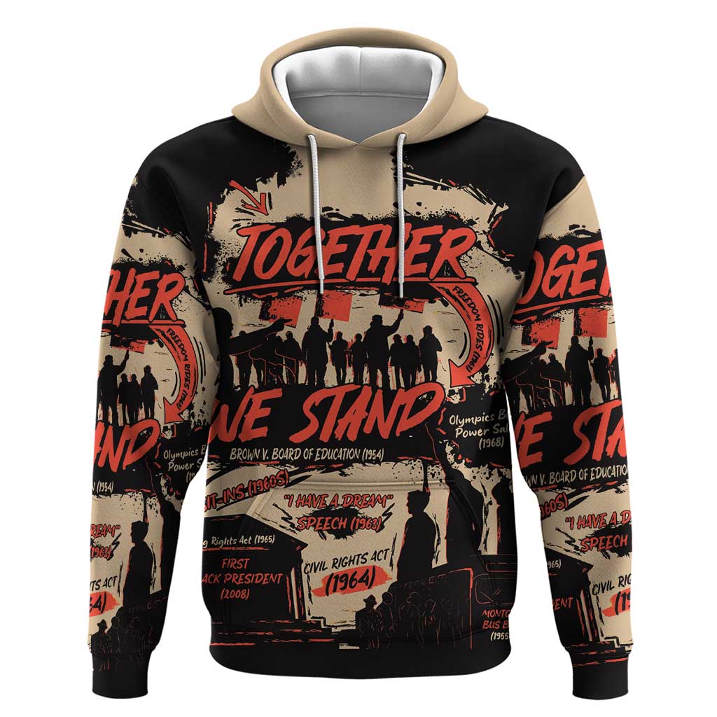 Together We Stand Hoodie African American DT03