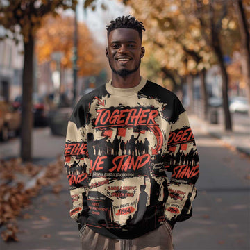 Together We Stand African American Sweatshirt Important Milestones History Vintage DT03