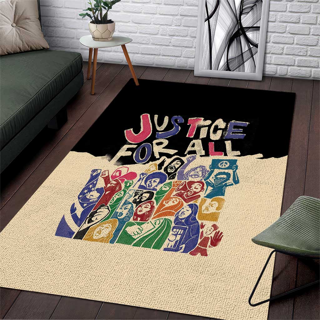 African Stand Firm Area Rug Justice For All DT03