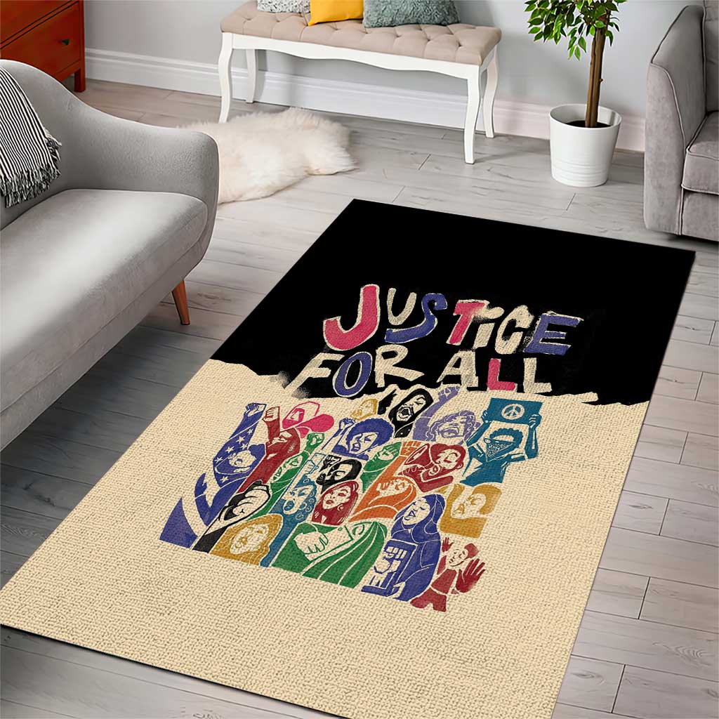 African Stand Firm Area Rug Justice For All DT03